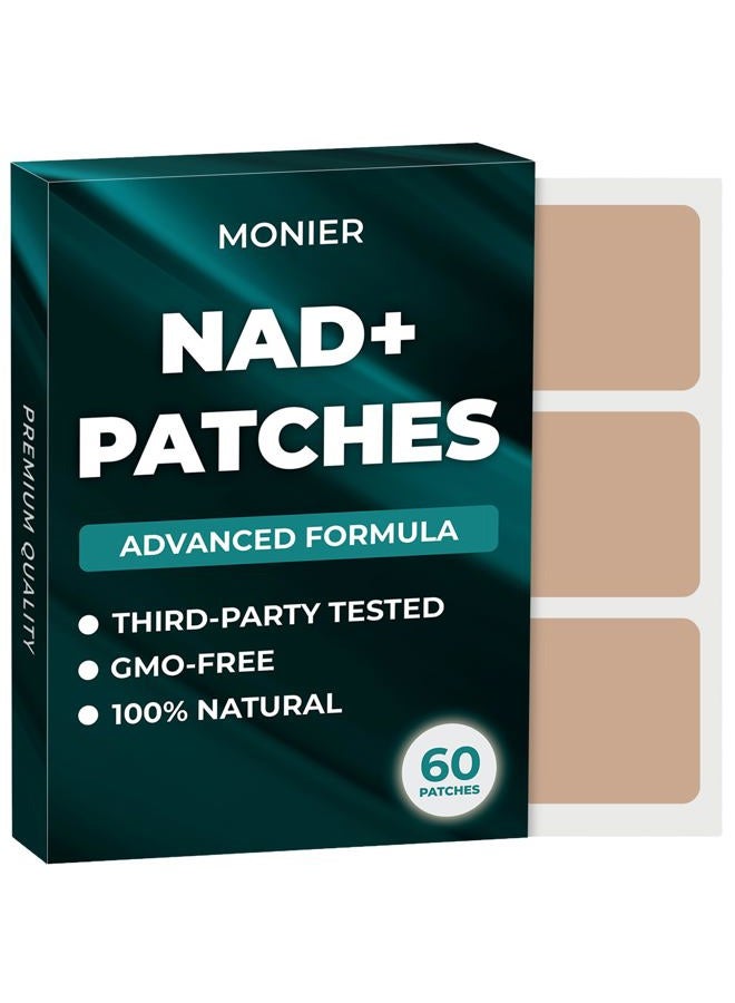 MONIER NAD Patches for Women & Men | NAD+ Patch for Energy & Healthy Aging | with CoQ10 & Nicotinamide | 60 Day Supply - Image 1