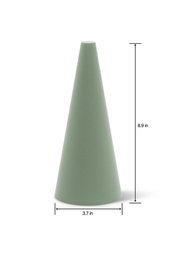 FloraCraft Floral Desert DryFōM Cone 3.8 Inch x 8.8 Inch Green - Image 3