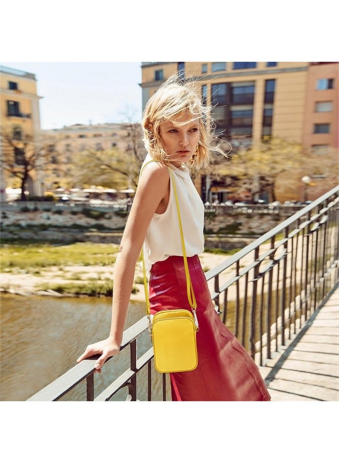 YINHEXI Small Crossbody Bags For Women Trendy Crossbody Cell Phone Shoulder Bags Purses For Women With Adjustable Strap (Yellow)  - Image 2