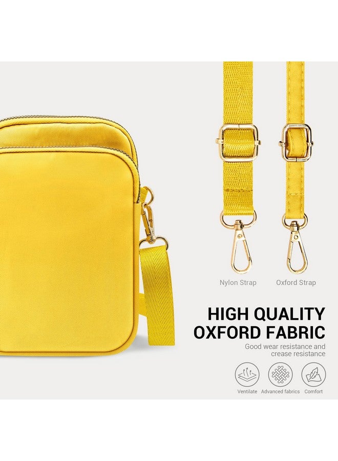 YINHEXI Small Crossbody Bags For Women Trendy Crossbody Cell Phone Shoulder Bags Purses For Women With Adjustable Strap (Yellow)  - Image 4