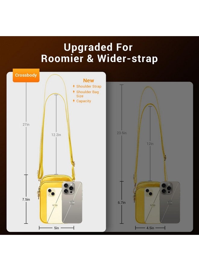 YINHEXI Small Crossbody Bags For Women Trendy Crossbody Cell Phone Shoulder Bags Purses For Women With Adjustable Strap (Yellow)  - Image 3
