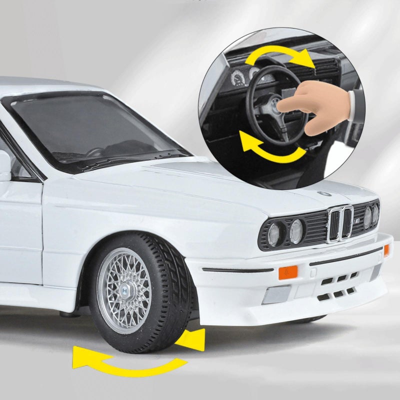 BMW BMW M3 alloy acousto-optic pull-back simulation car model/white foam box - Image 2