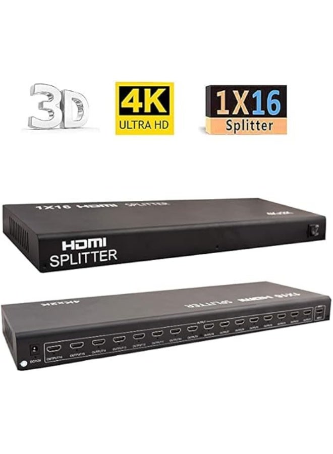 موزع HDMI من REVALS – مدخل واحد إلى 16 مخرج – يدعم 4K، 2K، 3D، Full HD 1080P – متوافق مع تلفزيونات HDTV، Bluray، Sky HD، PS3، PS4، STB - Image 2