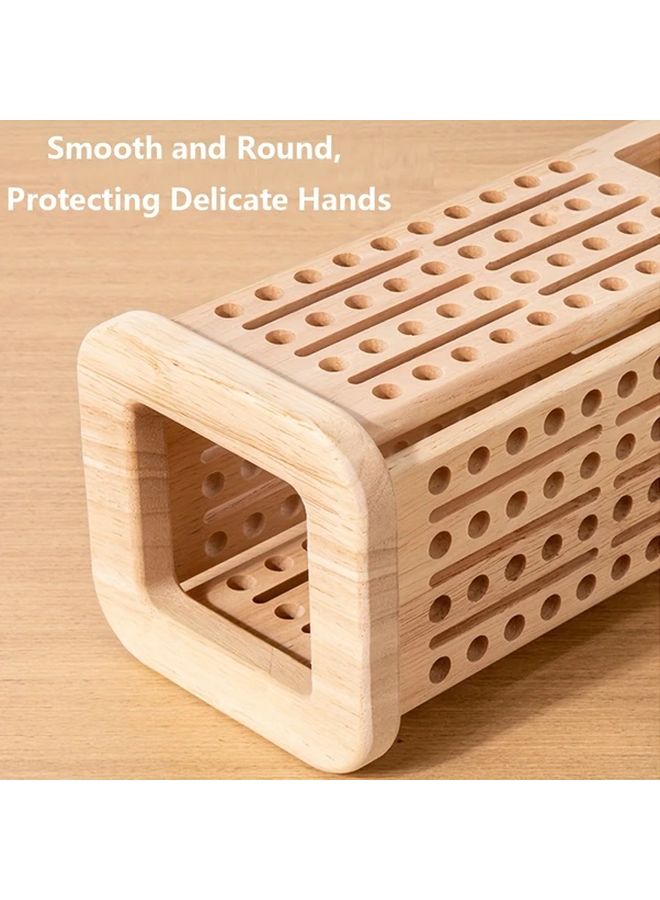 3 In 1 Sticks Pulling Wooden Board Games For Kids Colorful Stick Math Counting Educational Toys Fine Motor Skill Toy Classic Fun Dice Games Family Game Multiplayer Parent Child Interaction - Image 4