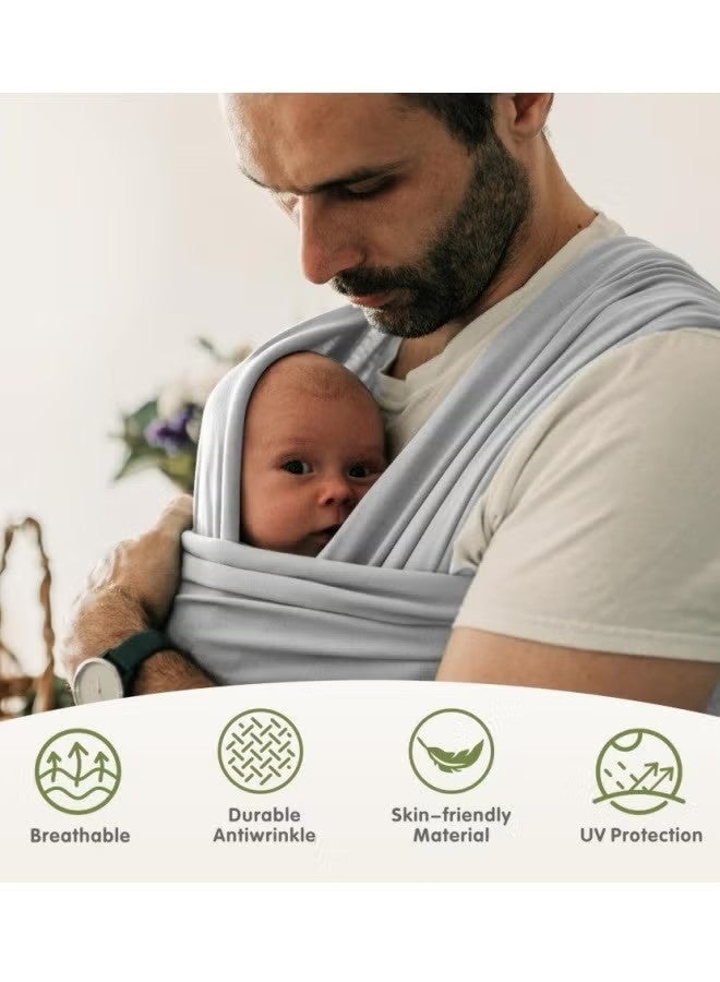 جونيس حمالات الأطفال - حاملة واحدة لكل طفل - حاملة الأطفال المريحة والخالية من الرطوبة للاستخدامات المتنوعة - حاملة الأطفال بدون الحاجة إلى استخدام اليدين - حاملة الأطفال حديثي الولادة (رمادي فاتح) - Image 3