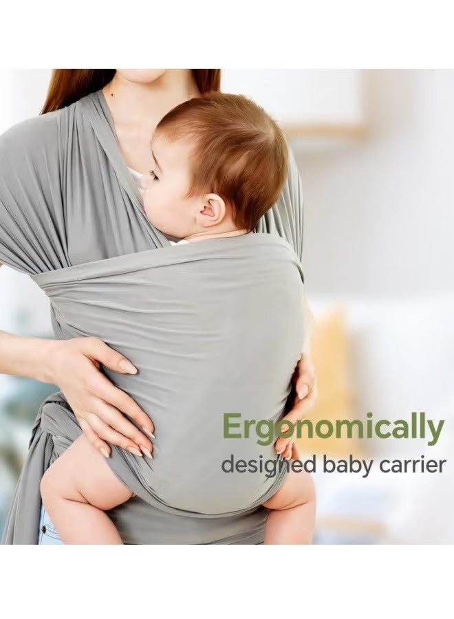 جونيس حمالات الأطفال - حاملة واحدة لكل طفل - حاملة الأطفال المريحة والخالية من الرطوبة للاستخدامات المتنوعة - حاملة الأطفال بدون الحاجة إلى استخدام اليدين - حاملة الأطفال حديثي الولادة (رمادي فاتح) - Image 2