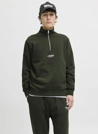 JACK & JONES Jjesoho Quarter Zip Sweatshirt