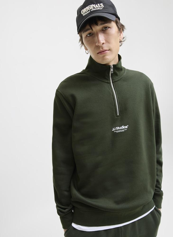 JACK & JONES Jjesoho Quarter Zip Sweatshirt  - Image 3