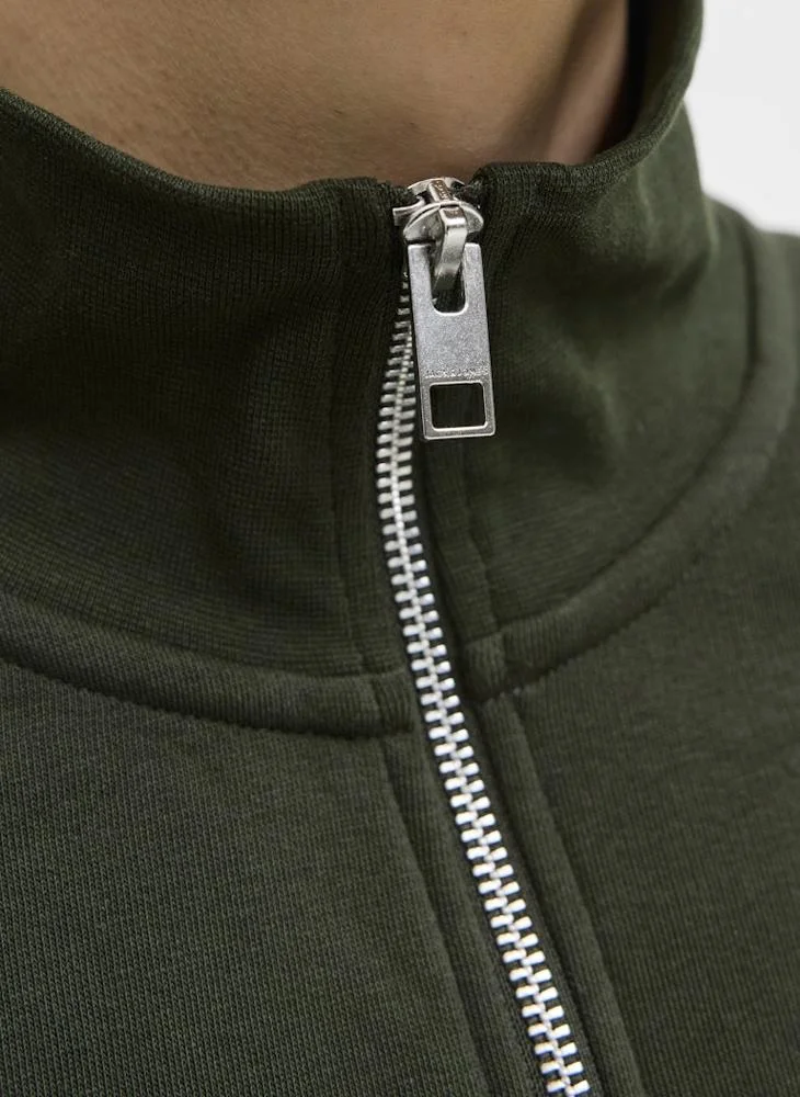 JACK & JONES Jjesoho Quarter Zip Sweatshirt