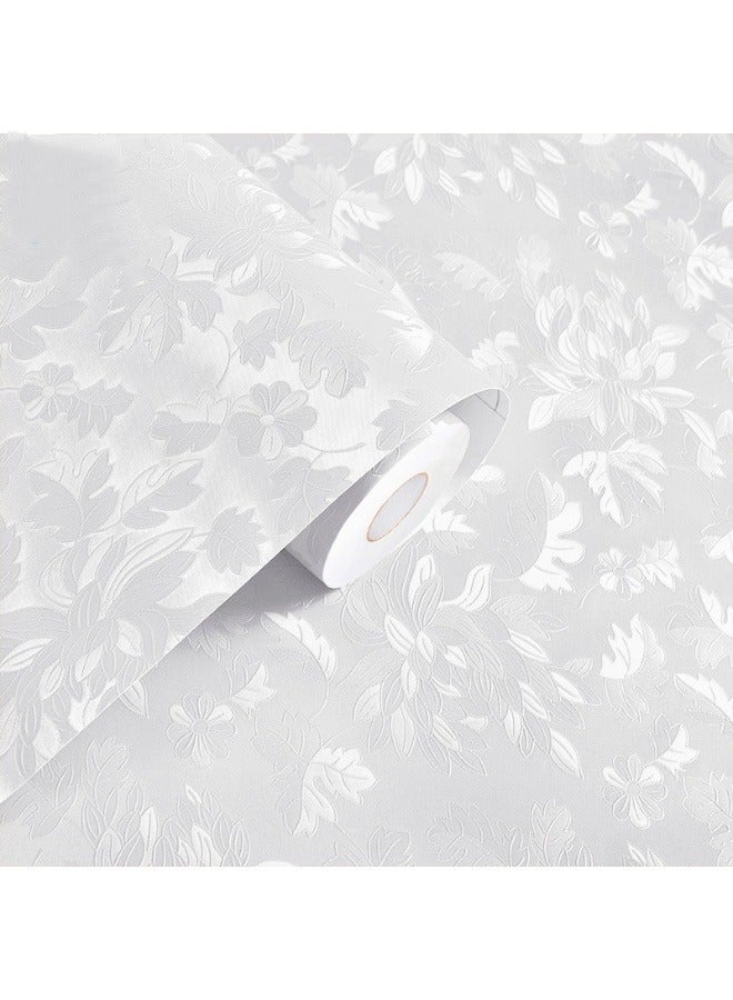 Anna 40cm x 10m Waterproof and Moisture-Proof Solid Color Self-Adhesive PVC Wallpaper - Image 1