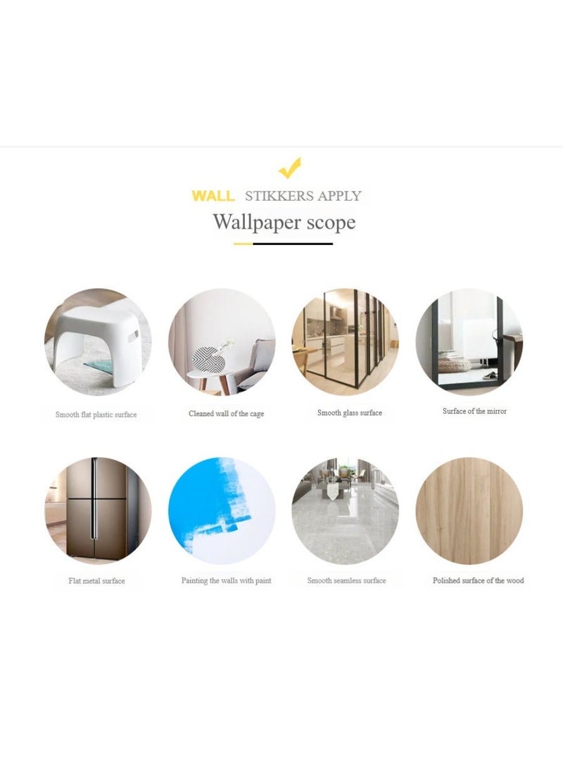 Anna 40cm x 10m Waterproof and Moisture-Proof Solid Color Self-Adhesive PVC Wallpaper - Image 4