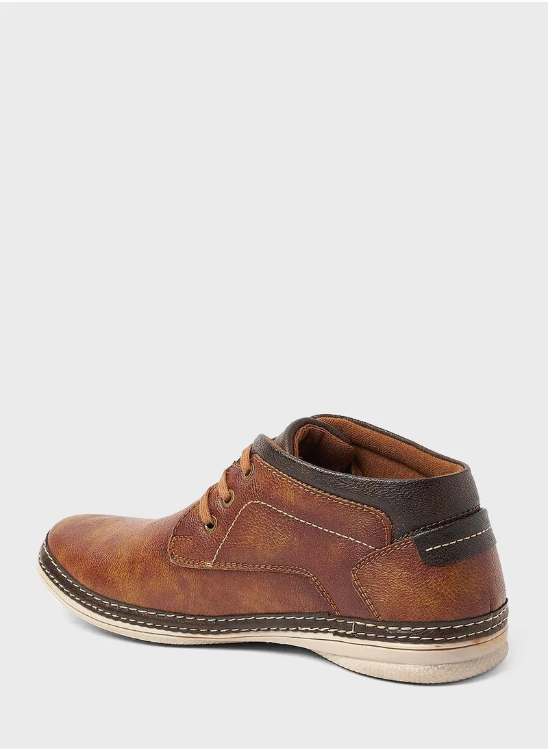 Geoomnii Mid Cut Casual Lace Up