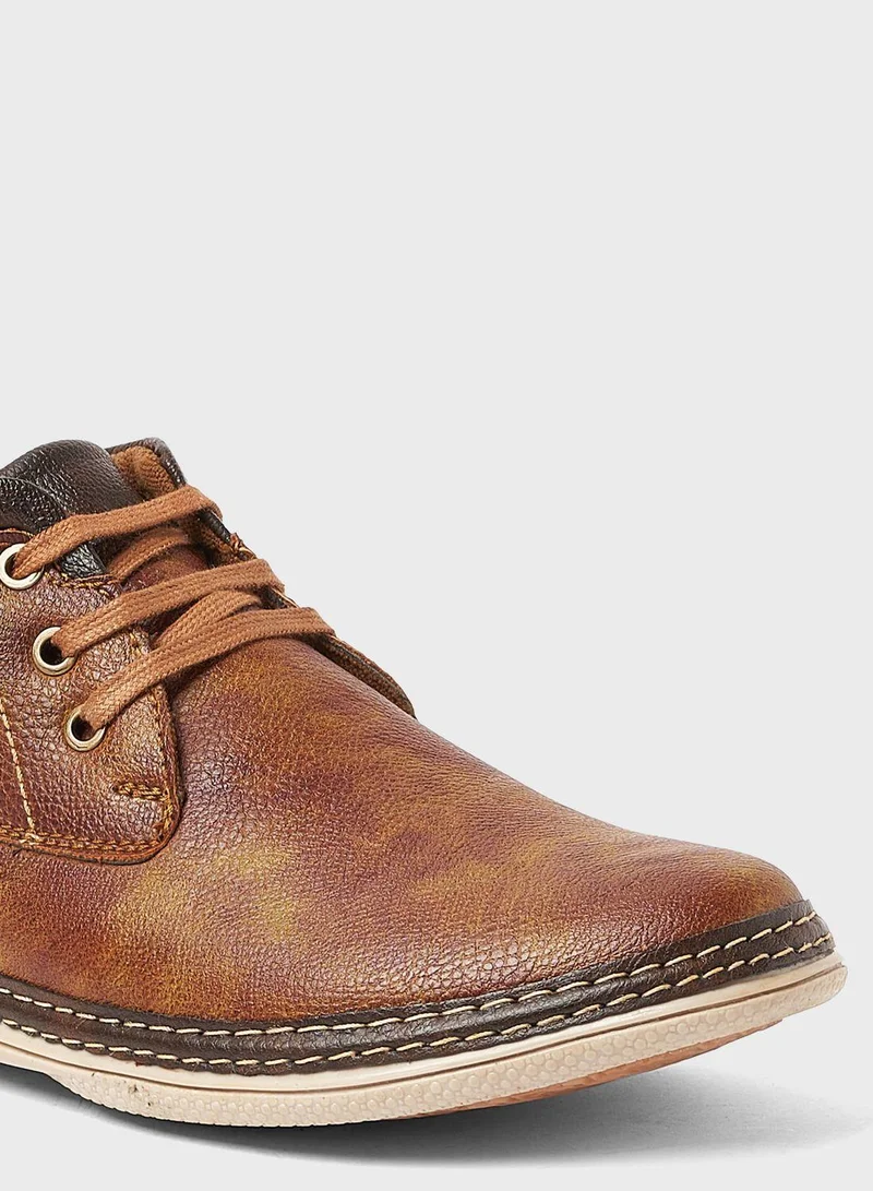 Geoomnii Mid Cut Casual Lace Up