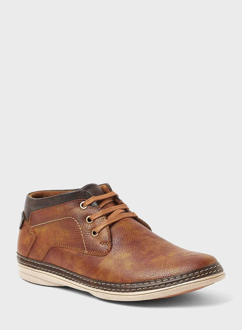 Geoomnii Mid Cut Casual Lace Up