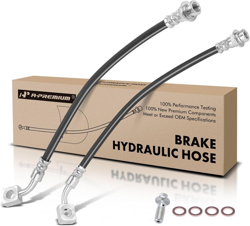 A-Premium Front Brake Hydraulic Hoses for Ford Focus 2008-2011 - Image 1