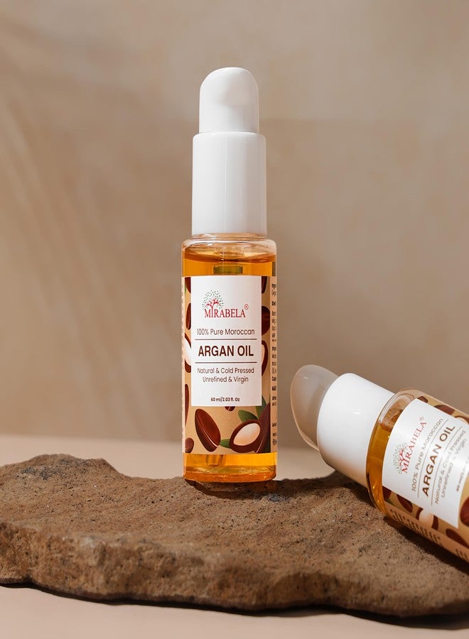 Mirabela Moroccan Argan Oil for Hair, Face & Skin, 100% Pure & Cold Pressed Argan Oil of Morocco, 60ml - Image 4