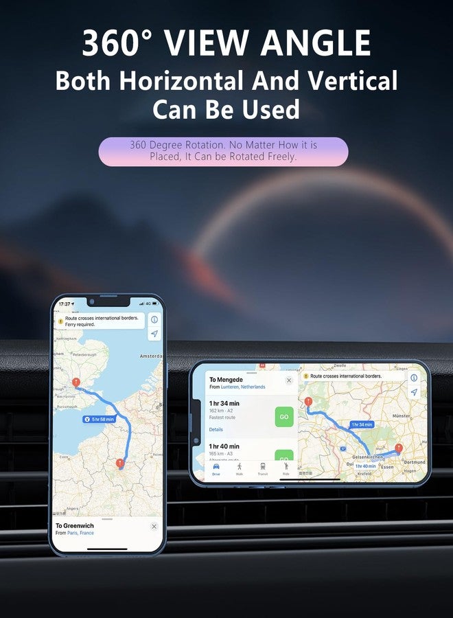 BEHAVE Magnetic Wireless Charging Mount for Mercedes-Benz GLA 2021-2024,Fast Charging Phone Holder Compatible for Mag-Safe Case,iPhone 14/13 and All Phones - Image 2