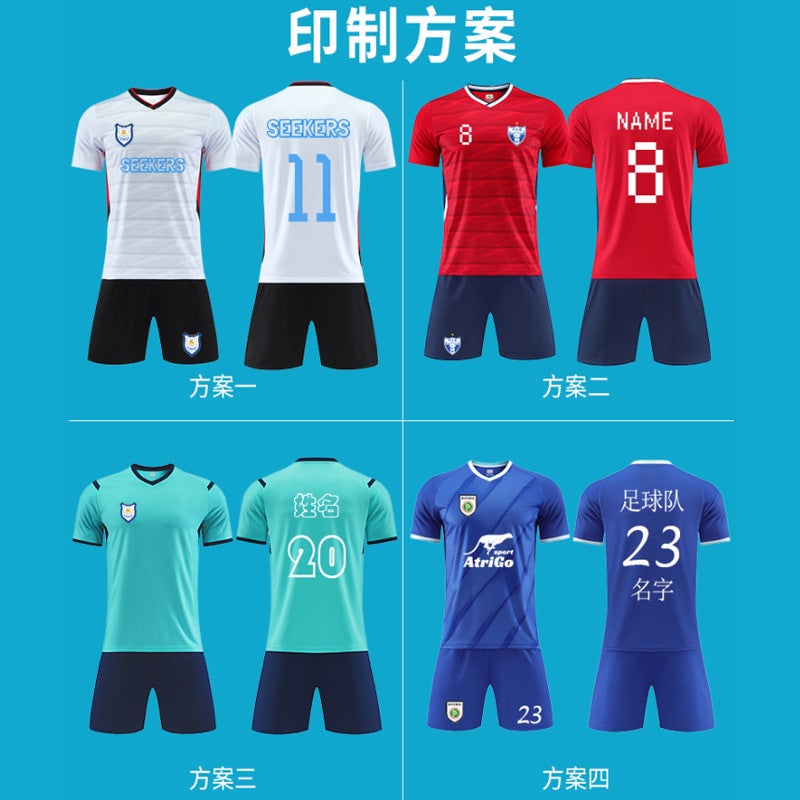 Football Suit Suit Men'S Quick-Drying Training Suit Adult Children'S Sportswear Group Purchase Printing Company Group Competition Suit - Image 4