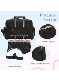 MOMMORE mommore Diaper Bag Tote Large Expandable Baby Travel Tote for 2 Kids Twins, Quilted Hospital Bag for Mom, Weekender  - Image 4