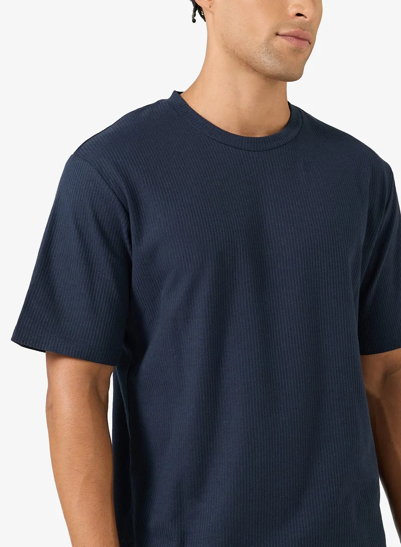 JJ Rebel Casual Regular Fit Crew Neck T-Shirt