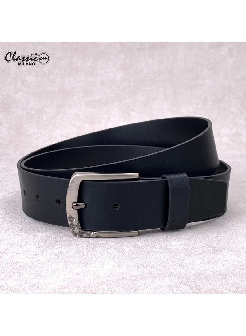 Classic Milano Classic Milano Genuine Leather Belt Men - Semi-Casual Men's Belts & Party Wear Belt, Casual Outfits, Gifts - Black & Brown Men’s Leather Belt for Men