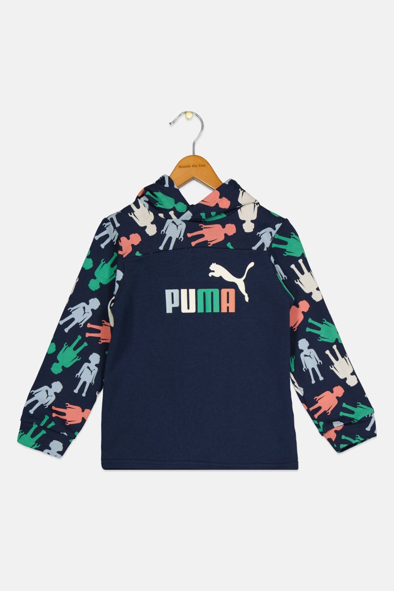 PUMA Kids Boy Long Sleeve Outdoor Hoodie, Multicolor - Image 3
