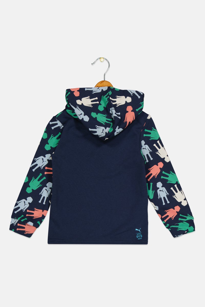 PUMA Kids Boy Long Sleeve Outdoor Hoodie, Multicolor - Image 2