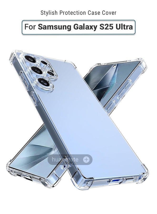 huanmate Samsung Galaxy S25 Ultra Shock Proof Case Cover - Ultra Clear, Durable & Accurate Cut-outs - Scratch, Dust & Smudge Protection - Clear Silicon Back Cover for Samsung Galaxy S25 Ultra - Image 1