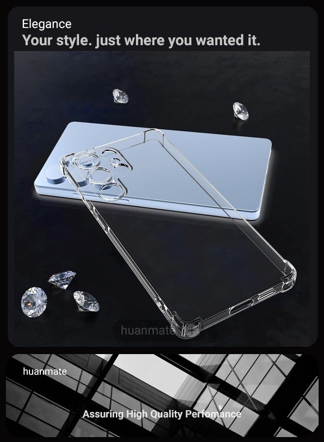 huanmate Samsung Galaxy S25 Ultra Shock Proof Case Cover - Ultra Clear, Durable & Accurate Cut-outs - Scratch, Dust & Smudge Protection - Clear Silicon Back Cover for Samsung Galaxy S25 Ultra - Image 5