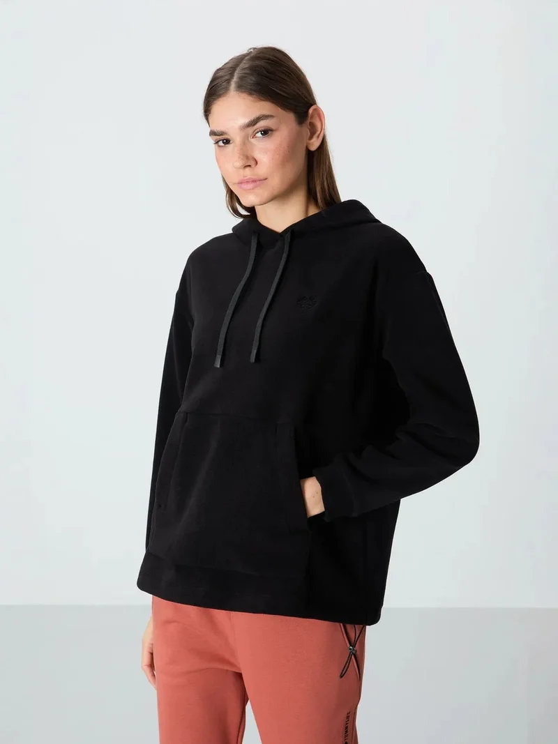 تومي لايف TOMMY Oversized Plush Hoodie With Embroidery