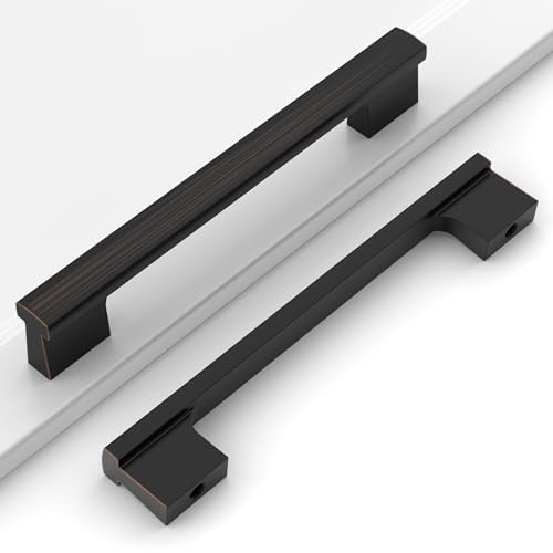 Coinkoly 12 Pack 5128mm Oil Rubbed Bronze Cabinet Pulls Kitchen Cabinet Handles Oil Rubbed Bronze Drawer Pulls Cupboard Hardware for Cabinets CK0015 - Image 1