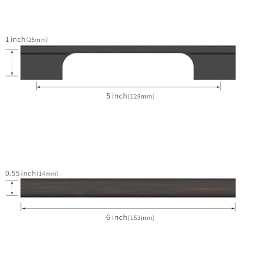 Coinkoly 12 Pack 5128mm Oil Rubbed Bronze Cabinet Pulls Kitchen Cabinet Handles Oil Rubbed Bronze Drawer Pulls Cupboard Hardware for Cabinets CK0015 - Image 3