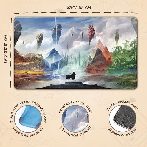 Paramint Eternal Wanderer (Stitched) - MTG Playmat - Compatible with Magic The Gathering Playmat - Play MTG, YuGiOh, TCG - Original Play Mat Art Designs & Accessories - Image 4
