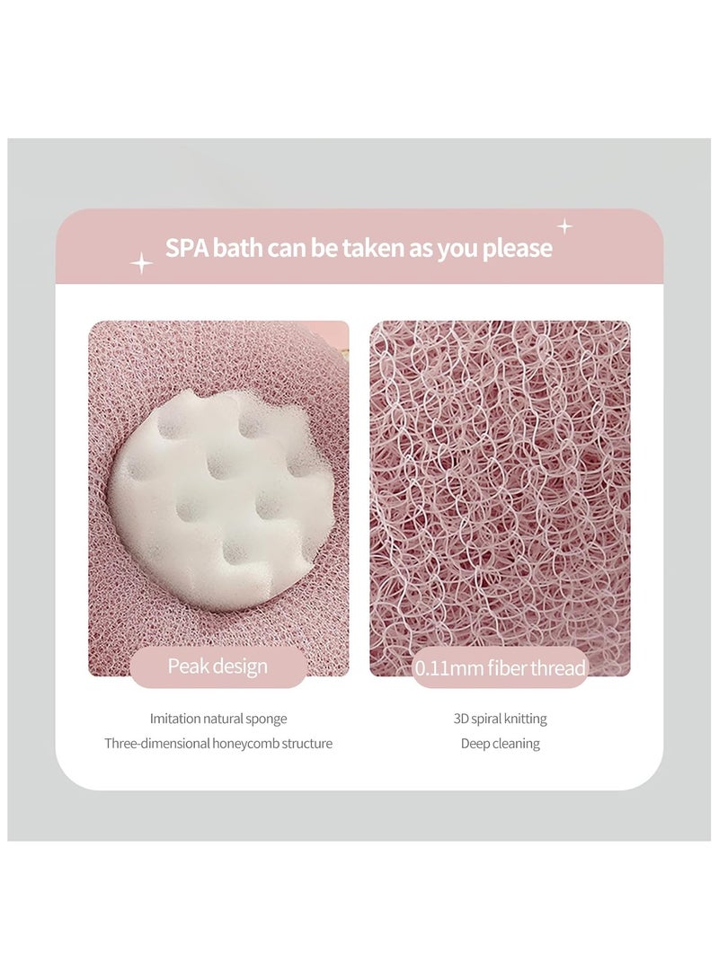PANDA JOJO Shower Sponge with Suction Cup | Exfoliating Bath Sponge for Soft Skin | Hypoallergenic and Eco-Friendly Body Scrubber - Image 5