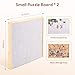Woodtoe Small Puzzle Board with 2 Sizes 161 x 114 Puzzles Board for 100 Piece 161 x 228 Puzzle Table for 300 500 Jigsaw Puzzles Wooden Felt Puzzle Tray for Kids 3 - Image 4