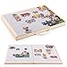 Woodtoe Small Puzzle Board with 2 Sizes 161 x 114 Puzzles Board for 100 Piece 161 x 228 Puzzle Table for 300 500 Jigsaw Puzzles Wooden Felt Puzzle Tray for Kids 3 - Image 2