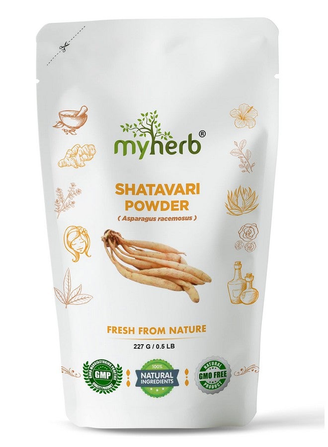 myherb مسحوق شاتافاري العضوي 100% من MYHERB (أسباراجوس راسيموس) || 227 جرام/0.5 رطل || يعزز الحيوية والقوة || للرجال والنساء - Image 1
