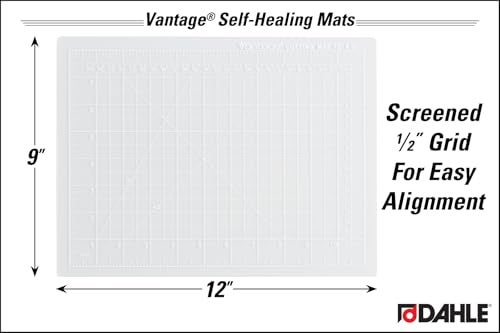 Dahle Vantage 10680 See-Through Premium Self-Healing Cutting Mat, 9"x12", 1/2" Grid, 5 Layers for Max Healing, Perfect for Crafts & Sewing, Clear - Image 3