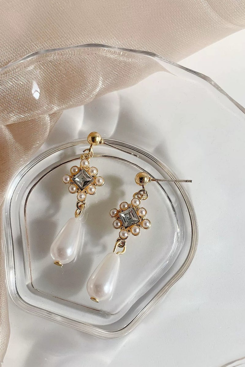 Goolsky Pearl & Cubic Zirconia Earrings for Women – Elegant Stud Earrings, Dainty Jewelry Gift  - Image 5