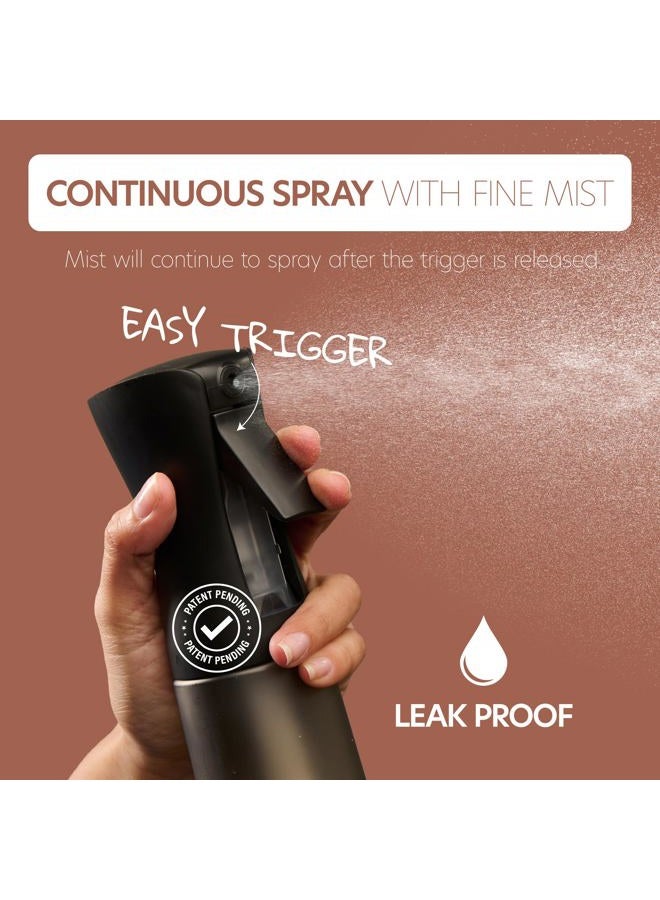 MIGHTY STRONG 10 OZ Continuous Spray Bottles - Ultra Fine Mist Sprayer | Water Spray Bottle For Hair Stuff, Mister Spray Bottle For Plants Mister | Hair Spray Bottles For Hairstyling, Cleaning, Salons - Image 3