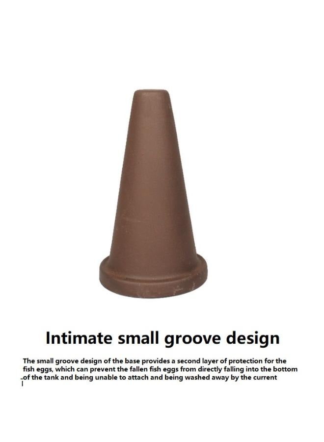 ألواح تفريخ كهف مخروطي لتربية الأسماك لتزيين المناظر الطبيعية لحوض السمك وزخرفة خزان الأسماك - Image 5