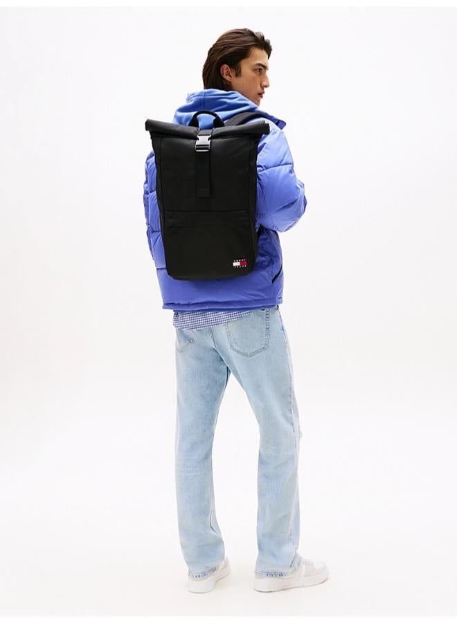 TOMMY JEANS Logo Roll Top Backpack - Image 5