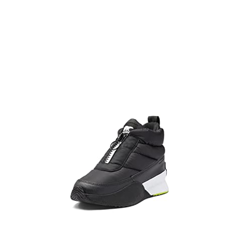 حذاء سوريل النسائي المقاوم للماء ببطانة مبطنة وسحاب باللون الأسود والأبيض مقاس 65