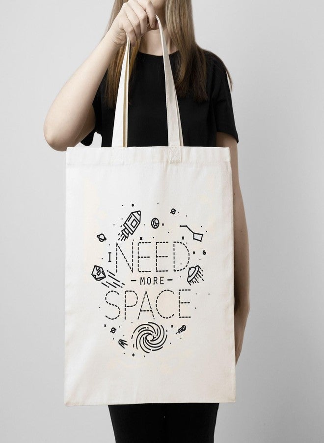 ARTBUG Tote Bag for Women with zip, Aesthetic Canvas tote bag for college girls, office, stylish and reusable - Space - D No - 183 - Image 3