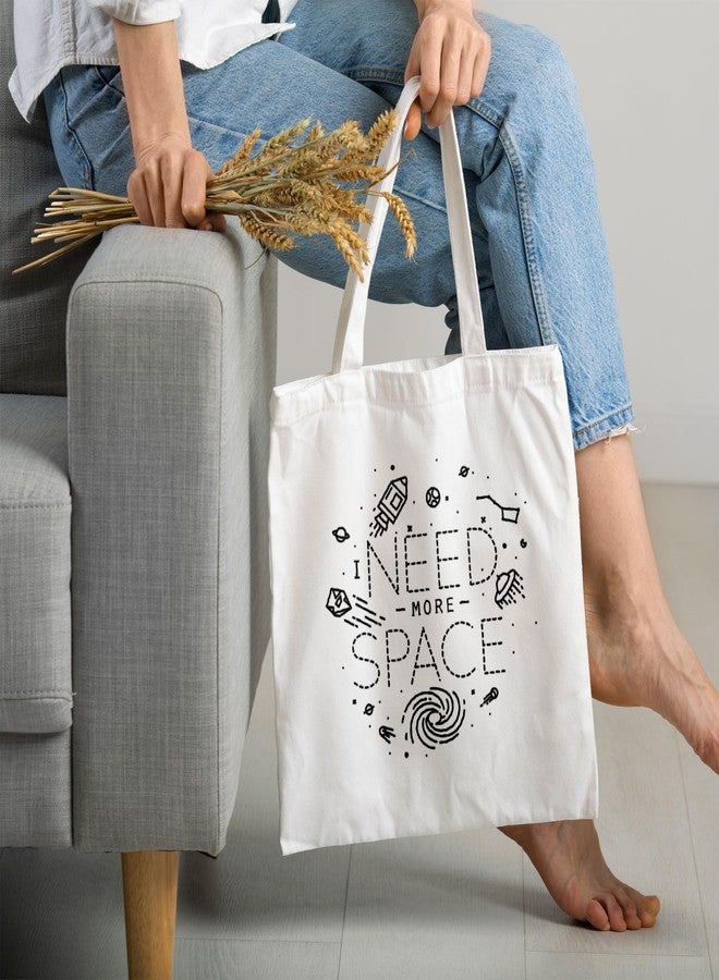 ARTBUG Tote Bag for Women with zip, Aesthetic Canvas tote bag for college girls, office, stylish and reusable - Space - D No - 183 - Image 2