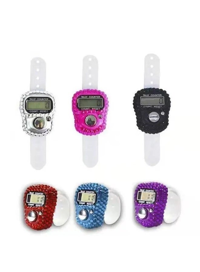 خاتم تسبيح 1011K مزين بالاستراس – أنيق وفاخر للذكر والدعاء