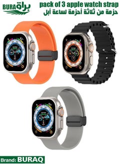 Apple Watch Band Strap For Apple Watch Ultra 2/Ultra 49mm, Series 10 46mm, 9/8/7 45mm, SE2/SE/6/5/4 44mm, 3/2/1 42mm