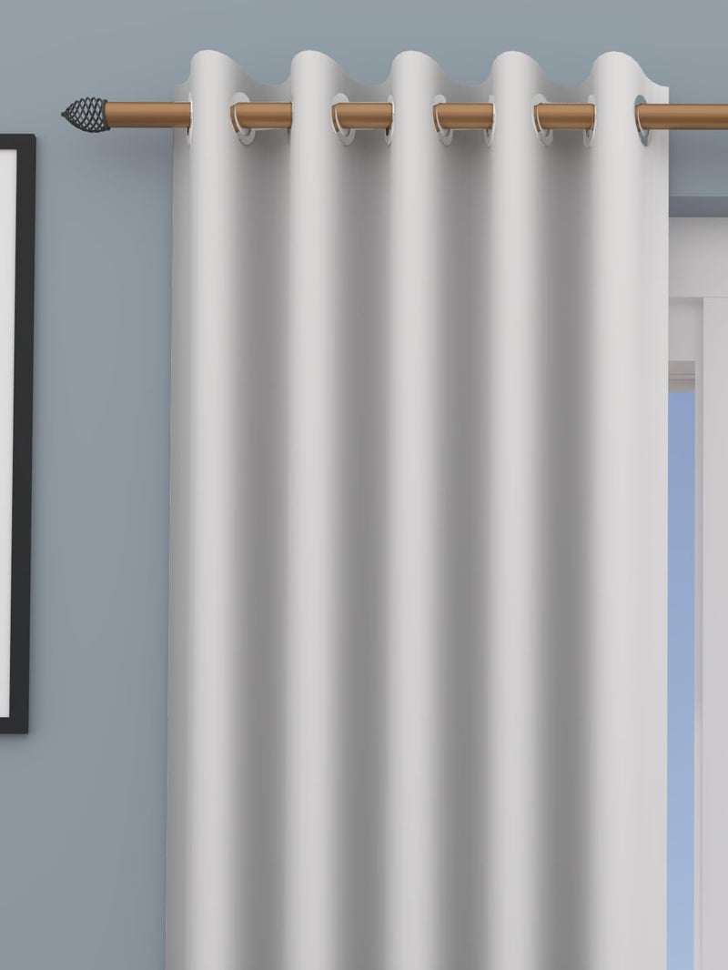 AMALI Elegant Blackout Curtains 2 Panel Set,16 Grommets, Size (L 274 x W 132) cm) for Living Room and Bedroom Shiny Polyester Fabric - Image 3