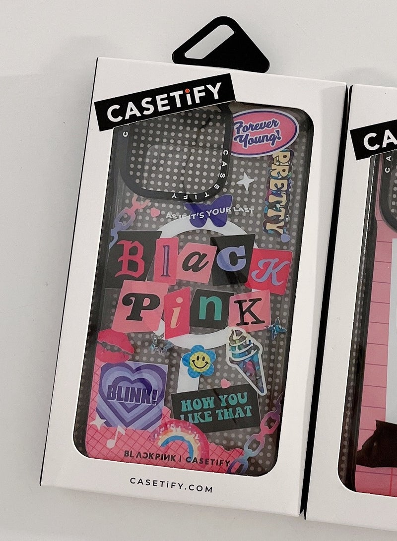Casetify Case for iPhone 14 Pro Black Pink MagFit Anti-Yellowing Technology Clear Black - Image 2