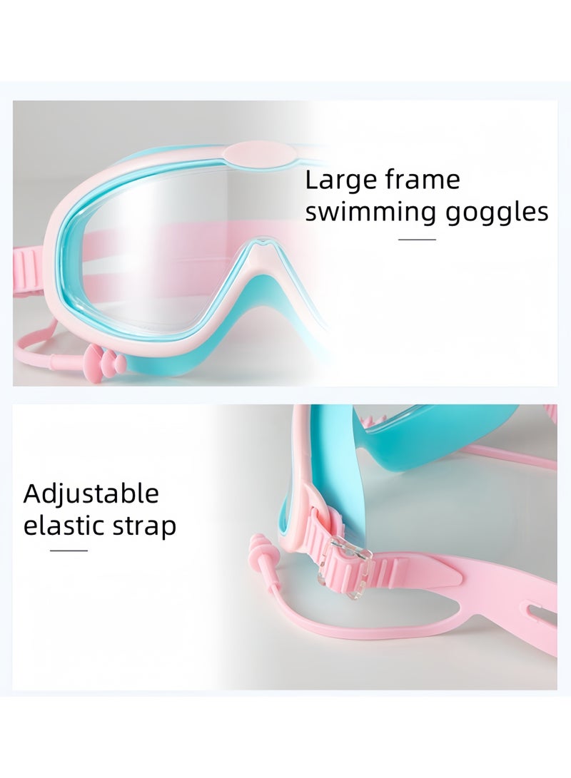 S-Quality Kids Swimming Goggles and PU Cap Set – Wide View, Anti-Fog, Waterproof for Boys and Girls - Image 5